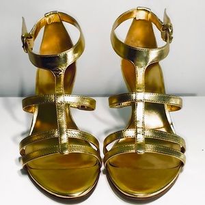 Absolutely gorgeous dainty gold heels by Coach!